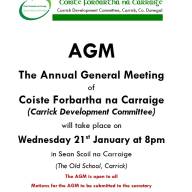 Coiste Forbartha na Carraige AGM 2026